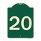 Signmission Sign with Number 20 Heavy-Gauge Aluminum Architectural Sign, 24" x 18", G-1824-22902 A-DES-G-1824-22902 - alternate 1